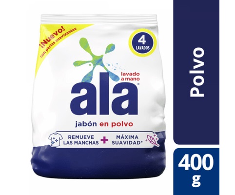 JABON EN POLVO ALA 400 REGULAR LAVADO A MANO